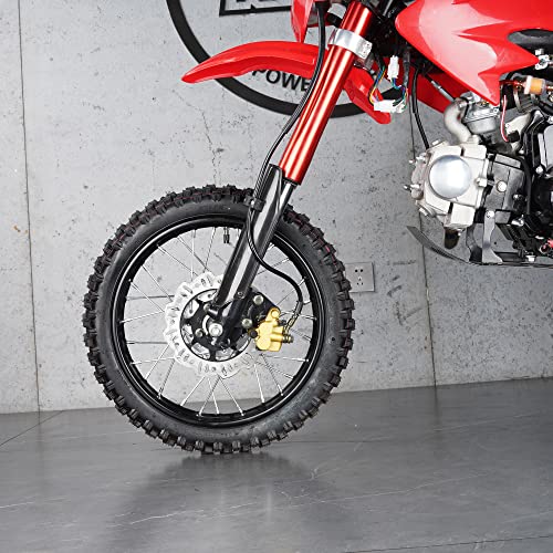 60/100-14 2.50-14 Front Dirt Bike Tire and Tube Set - size: 60/100-14