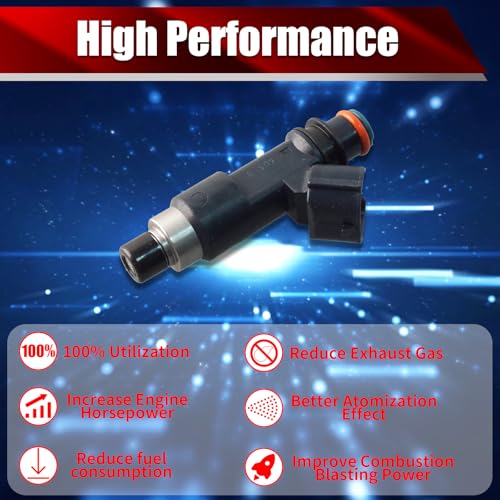 Set of 4 Fuel Injectors 1465A051 FJ868 Replacement - size: FJ868
