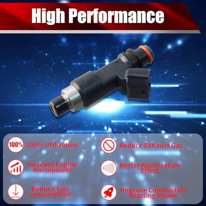 Set of 4 Fuel Injectors 1465A051 FJ868 Replacement - size: FJ868