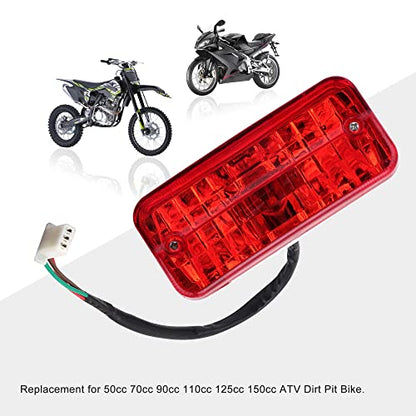 GOOFIT Rear Brake Tail Lights Universal Motorcycle for 50cc 70 Cc 90cc 110cc 125cc 150cc ATV Dirt Pit Bike