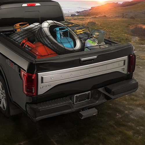 Mockins 39"x36" Elastic Cargo Net for Pickup Truck Bed, Cargo Racks & More - size: 39" x 36"