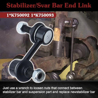 2* K750092 K750093 Sway Bar Link - Restore Precision Handling - color: 1*K750092 1*K750093, size: Sway Bar Link