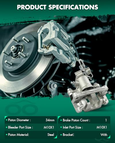 SCITOO Rear Left Disc Brake Caliper With Bracket 19-B2854 - size: Rear Driver[19-B2854]