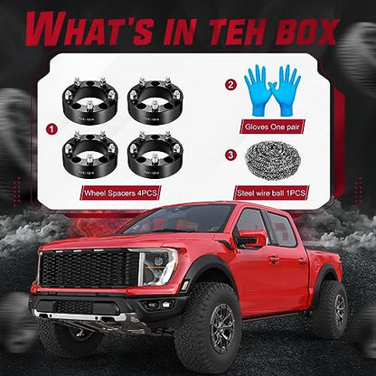 BDFHYK 5x139.7mm Wheel Spacers 2 Inch 5x5.5 Spacers for Dodge Ram 1500 - size: 2 inch 5x5.5", style: Ford