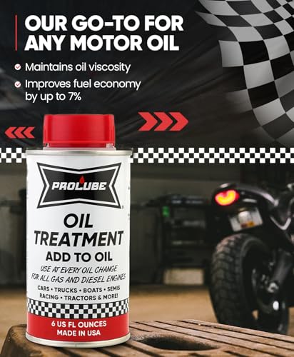 Prolube Oil Treatment - Engine Oil Additive for Gas & Diesel Engines - Reduces Wear, Noise, Vibration - Boosts Fuel Economy & Horsepower - Works on Transmissions & Differentials (6oz) - size: 6 fl oz