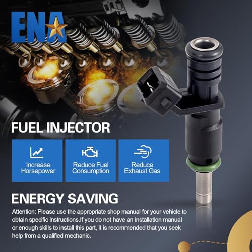 ENA Fuel Injector for FJ748 8001725N 13537531634 01G716B Set of 6 Compatible with BMW 125i 128i 323i 325i 325xi 328i xDrive 328xi 330Ci 330i 330xi 525i 525xi 528i 530xi X1 X3 X5 Z4 L6 3.0L 2008-2013