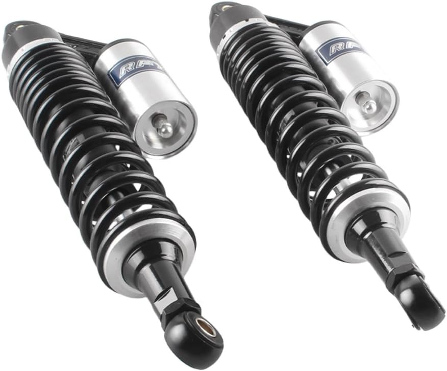 360mm Rear Shock Absorber Suspension Motorcycle ATV Quad 7mm Spring - color: Silver Black
