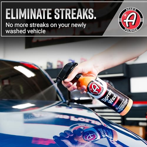 Adam's Polishes Spray Wax 16oz - Premium Infused Carnauba Car Wax Spray For Shine, Polish & Top Coat Paint Protection | Car Wash Enhancer & Clay Bar Lubricant | Car Boat Motorcycle RV Detailing - size: 16 Fl Oz (Pack of 1)