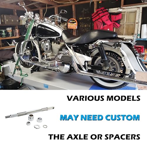 18"x4.25" Rear Wheel Fat Spokes for 08-up ABS Harley Dyna Softail Sportster - style: 18"x4.25", Black+Chrome+Black