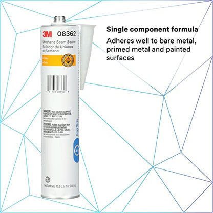 3M Urethane Seam Sealer, 08362, Gray, 310 mL/10.5 fl oz Cartridge - color: Gray, size: 310 Milliliter, style: Cartridge