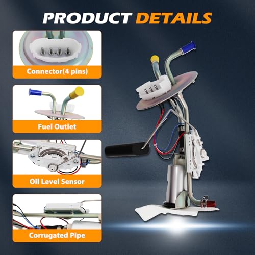 E2104S Fuel Pump Module Assembly Suitable for 1987-1989 F-150 F-250 F350 OE SP225H, EP2068H, 150252 - size: E2104S-size: 31cm