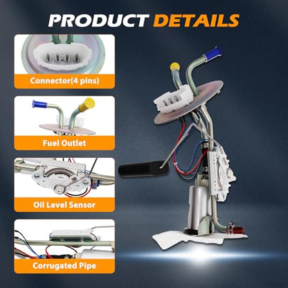 E2104S Fuel Pump Module Assembly Suitable for 1987-1989 F-150 F-250 F350 OE SP225H, EP2068H, 150252 - size: E2104S-size: 31cm