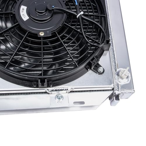 3 Row Radiator Shroud Fan For Ford Mustang LX GT SVT 1979-1993 - size: 3 Row Radiator+Shroud Fan(AT)