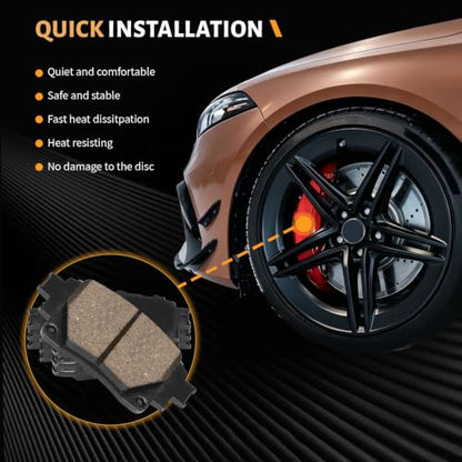 D2183 Rear Ceramic Brake Pads Kit Fit For Toyota Corolla 2019 [2.0L], For Toyota Corolla 2020-2024 - style: HZ2183