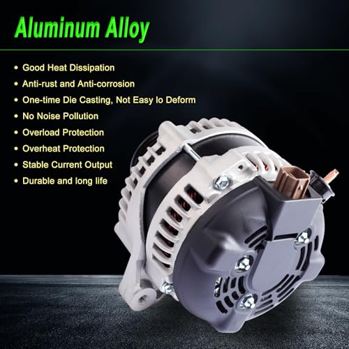 Alternator 100A Fit Toyota 04-06 Camry 04-07 Highlander 2.4L L4 - size: 2004-2006 Camry