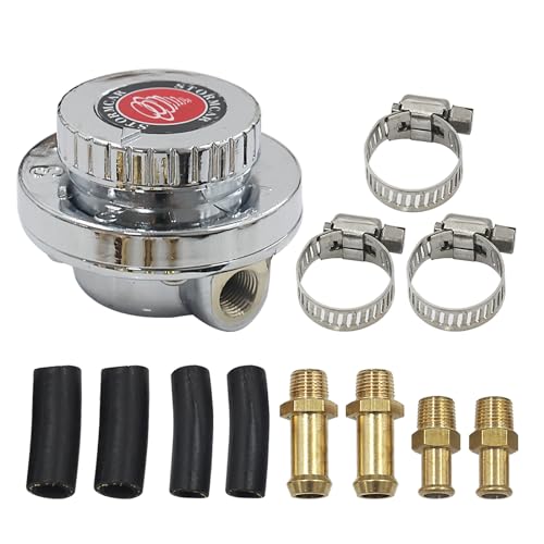 Manual Adjustable Fuel Pressure Regulator 1-5 PSI - size: Half set