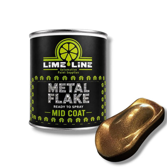 LiME LiNE Automotive Metal Flake Midcoat - No Reducer Needed (Bronze, 1 Pint) - color: Bronze, size: 16 Fl Oz (Pack of 1)