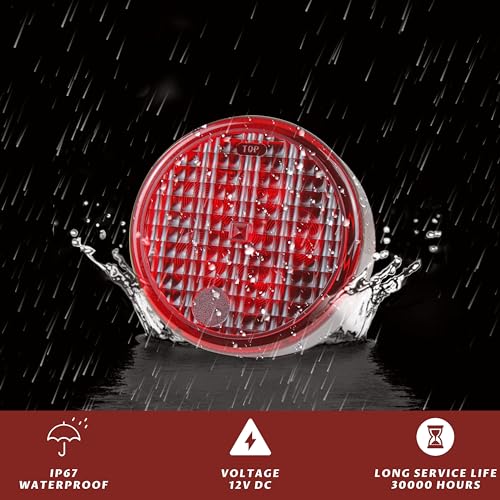 SAUTVS 2PCS Red LED Tail Lights for Kawasaki Teryx 4 Teryx4 2012-2016