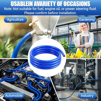 Outus 1/2" Id, 10ft Silicone Heater Hose,Coolant Radiator Hose, Blue, 1 - color: Blue, size: 1/2" ID, 10ft