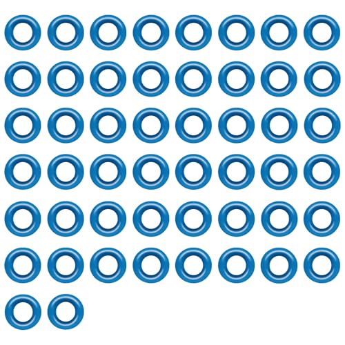 JA&MIU 50 PCS Fuel Injector O-Ring Set Light Blue Viton (7.52mm X 3.53 mm) - size: Light Bule - 50