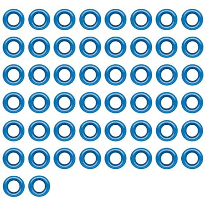 JA&MIU 50 PCS Fuel Injector O-Ring Set Light Blue Viton (7.52mm X 3.53 mm) - size: Light Bule - 50
