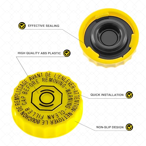 Brake Fluid Reservoir Cap, Master Brake Cylinder Filler Cap, Replacement OEM#4683656AB