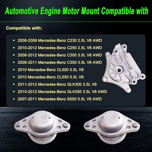 Engine Motor Mount fit Benz 08-11 C350/11-12 GLK300 10-12 GLK350 3.5 - size: 2007-2012 Benz CL500 AWD