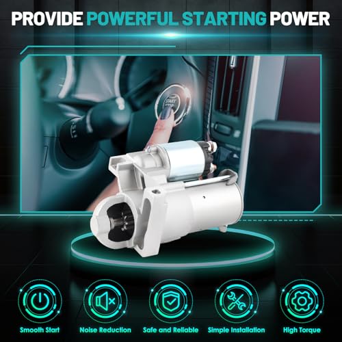 6786 Starter Motor Fit for Chevy Equinox Torrent 2007-2009, Malibu