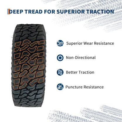 Garvee 2 Pack 24x8-12 ATV UTV Tires 4-Ply All-Terrain Tubeless Tires for Daily Work, Hunting & Recreational Riding on ATV, UTV, Quad and 4 Wheeler - size: 24X8-12, style: Pattern A