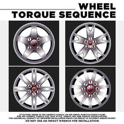 White Knight 9/16"-18 Lug Nuts for Dodge and Ram, Factory Style Solid Piece Chrome Duplex Bulge - 1710D-24AM (24 Pack) - color: CHROME, style: 24 Pack