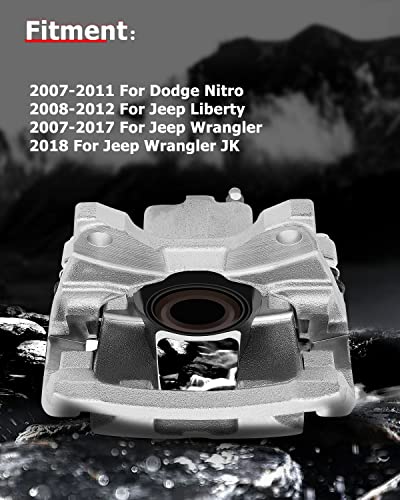 cciyu Rear Left/Right Disc Brake Caliper Assembly w/Bracket 18B5047 - size: Rear Right[18B5047]