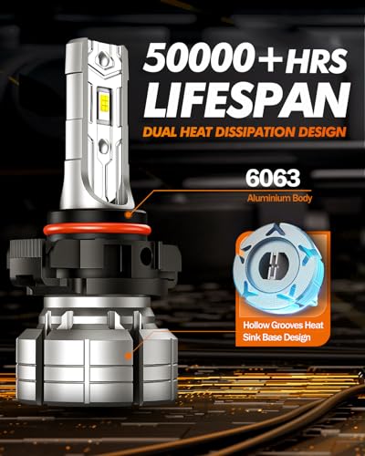 SEALIGHT 5202 LED Fog Light Bulbs, 12000LM 24W, 6500K Cool White (2 Pack) - color: White, size: 5202