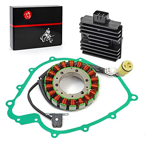 Stator & Regulator Rectifier Gasket Compatible with Yamaha Grizzly 660 YFM 660 Rhino 660 YXR660 2002-2008 5KM-81410-01-00 5BN-81960-00-00