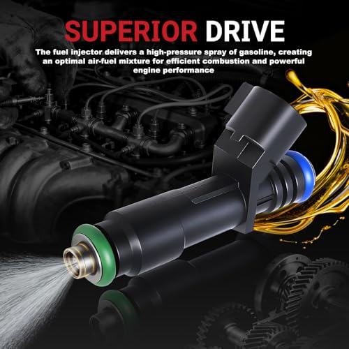 FJ817 Fuel Injectors Set of 8 Compatible with Ford Lincoln 5.4L - size: FJ817