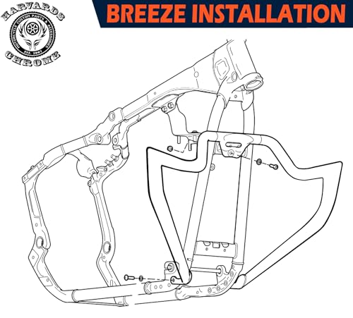 Engine Guard Highway Crash Bar Fits for Harley Softail Models 2018-2025 - color: for Softail 2018-Later