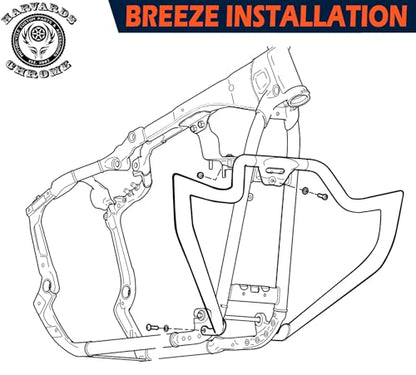 Engine Guard Highway Crash Bar Fits for Harley Softail Models 2018-2025 - color: for Softail 2018-Later