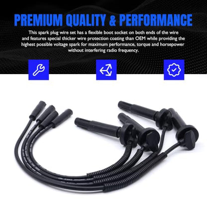 SOA430Q119 Ignition Spark Plug Wires Compatible with SAAB 9-2X - style: SOA43-0Q119