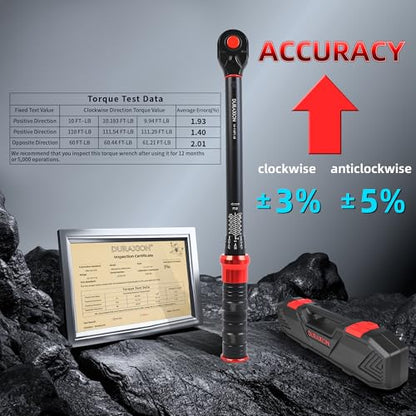 3/8-Inch Drive Torque Wrench 10-110ft.lb/13.56-149.14Nm - size: 3/8" 10-110FT-LB