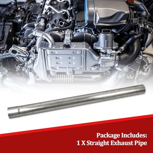 409 Steel 3.5'' Inch OD Straight Exhaust Pipe Mandrel Tubing Pipe - size: 3.5 Inch