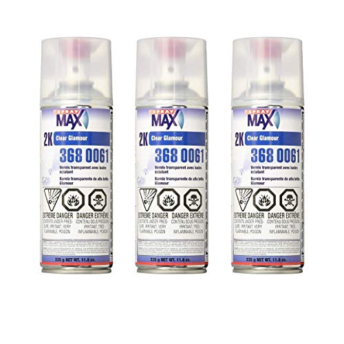 USC SprayMax 2K Glamour High Gloss Aerosol Clear (3 Pack)