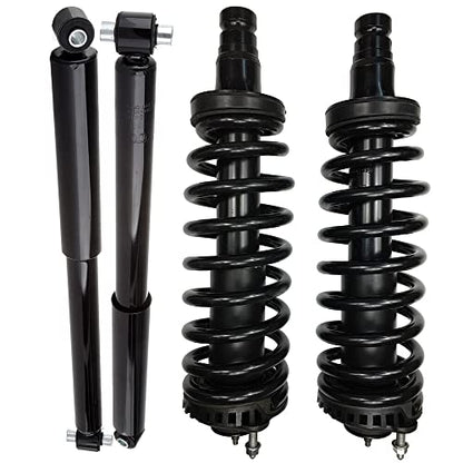 ECCPP 4PCS Front and Rear Struts Coil Spring for Buick Rainier 2004-2007 - size: Front and Rear Struts