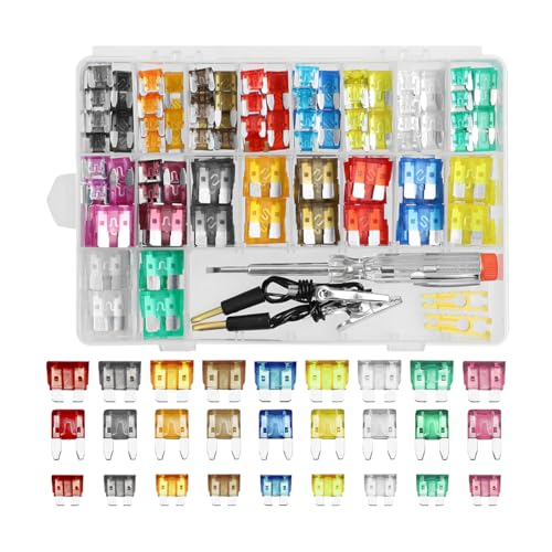 Mandark 306PCS 2-35 Amp Standard Mini and Low-Profile Blade Fuse Kit - color: 306PCS