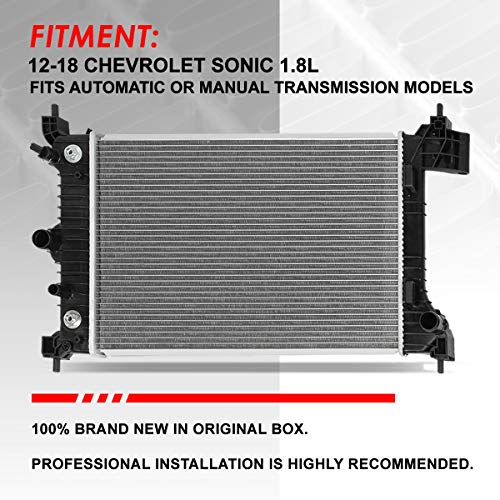 Auto Dynasty 13247 Radiator for 2012-2018 Chevy Sonic 1.8L - color: 12-18 Chevy Sonic 1.8L