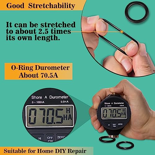 XBVV 1540 Pcs 32 Size O-Rings Kit Nitrile Rubber O Ring Assortment with 4 Hook Set for Various Car Auto Vehicle Repair Plumbing Air or Gas Sealing Connections Resist Oil and Heat