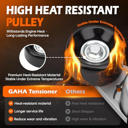 GAHA 38274 Belt Tensioner Assembly with Pulley, for Ford Expedition - size: 38274