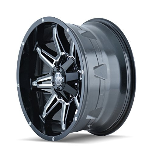 Mayhem Rampage 8090 Black Wheel with Milled Spokes (18x9"/8x180mm)
