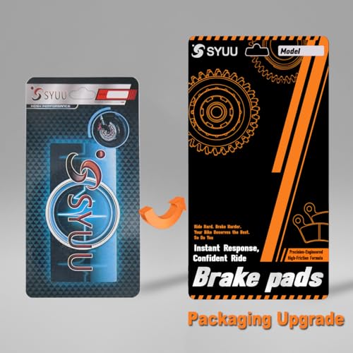 S SYUU Front Rear Brake Pads Set Compatible with Harley Davidson Dyna Street Bob, Wide Glide, Super Glide, Fatboy, Softail Deluxe, Heritage Softail Classic, Softail Custom, Softail Slim FA457F FA458R