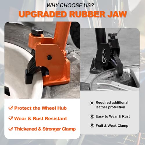 LAIKOU Manual Tire Bead Breaker for 38"-42" Tires Changer Tool w Rubber Pad