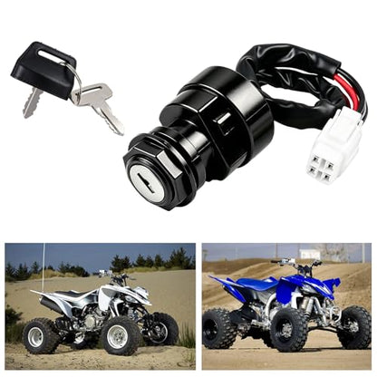FLYPIG ATV Ignition Switch Assembly Fits Yamaha YFZ450 Kodiak 400 450