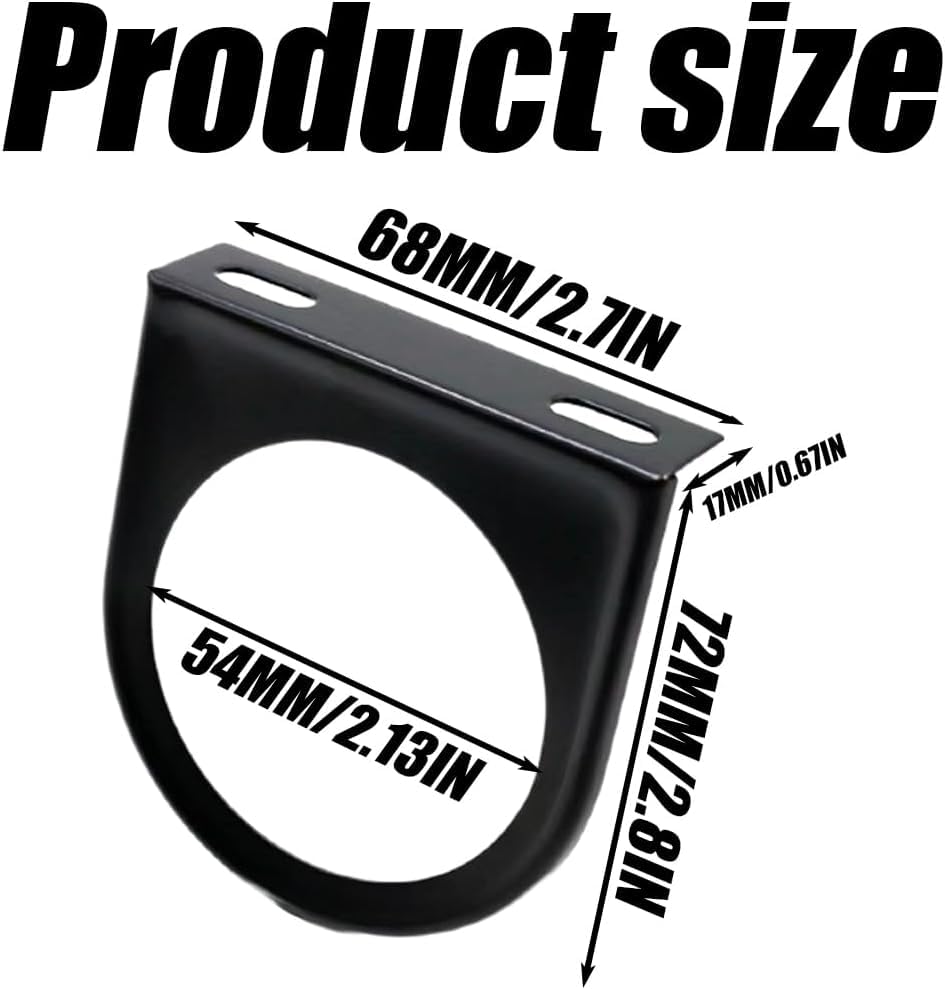 3Pcs Gauge Pod Holder, 52mm 2 Inch Single Hole Meter Gauge Mounting Panel